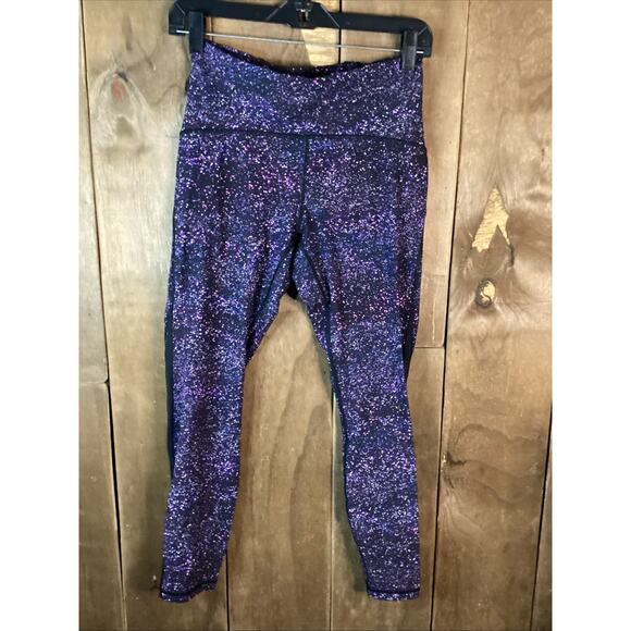 Lululemon Crystalline Purple Wunder Under Jeggings Size 8 - Picture 1 of 5